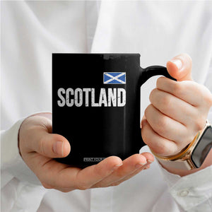 Scotland Saltire Flag Minimalist Athletic College Style Coffee Mug