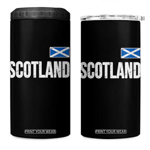 Scotland Saltire Flag Minimalist Athletic College Style 4 in 1 Can Cooler Tumbler