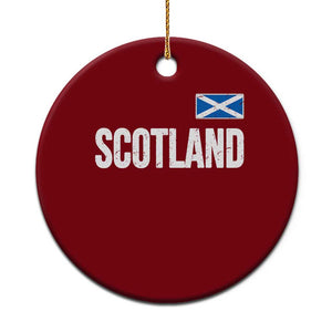 Scotland Saltire Flag Minimalist Athletic College Style Ceramic Ornament