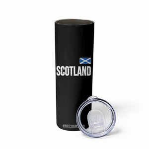 Scotland Saltire Flag Minimalist Athletic College Style Skinny Tumbler