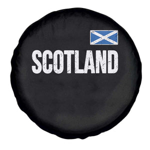 Scotland Saltire Flag Minimalist Athletic College Style Spare Tire Cover