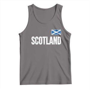 Scotland Saltire Flag Minimalist Athletic College Style Tank Top