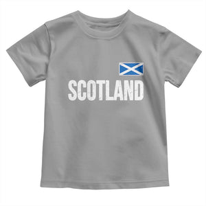 Scotland Saltire Flag Minimalist Athletic College Style Toddler T Shirt