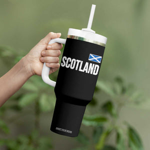 Scotland Saltire Flag Minimalist Athletic College Style Tumbler With Handle