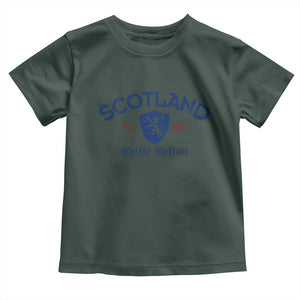 Scotland Celtic Nation Est 843 Toddler T Shirt Lion Rampant Shield Patriotic Scottish Heritage