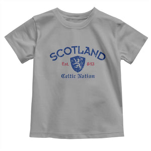 Scotland Celtic Nation Est 843 Toddler T Shirt Lion Rampant Shield Patriotic Scottish Heritage