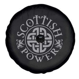 Scottish Power Celtic Knotwork Shield Emblem Spare Tire Cover Traditional Tribal Heritage Scottish Pride