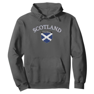 Scotland Football Distressed Shield Saltire Flag Hoodie Game Day Sports Soccer Fans
