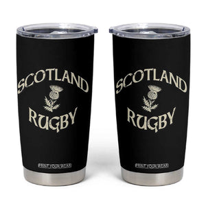 Scotland Rugby Distressed Vintage Traditional Thistle Tumbler Cup Sports Fan Game Day