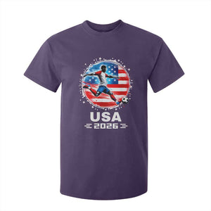 USA Soccer Patriotic Player 2026 Graphic T Shirt For Kid United States Football Fan Spirit
