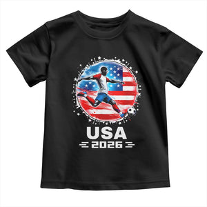 USA Soccer Patriotic Player 2026 Graphic Toddler T Shirt United States Football Fan Spirit