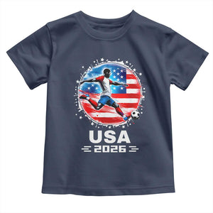 USA Soccer Patriotic Player 2026 Graphic Toddler T Shirt United States Football Fan Spirit