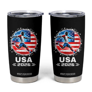 USA Soccer Patriotic Player 2026 Graphic Tumbler Cup United States Football Fan Spirit
