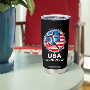 USA Soccer Patriotic Player 2026 Graphic Tumbler Cup United States Football Fan Spirit
