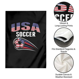 Patriotic USA Soccer Stars and Stripes Graphic Garden Flag American Football Fan Game Day Spirit