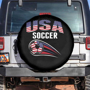 Patriotic USA Soccer Stars and Stripes Graphic Spare Tire Cover American Football Fan Game Day Spirit