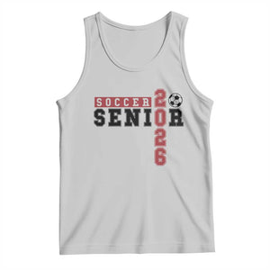 Soccer Senior Class of 2026 Typography Graphic Tank Top High School Varsity Athlete Graduation Gift