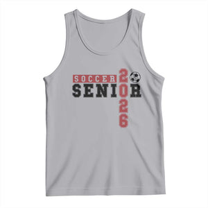 Soccer Senior Class of 2026 Typography Graphic Tank Top High School Varsity Athlete Graduation Gift