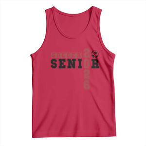 Soccer Senior Class of 2026 Typography Graphic Tank Top High School Varsity Athlete Graduation Gift