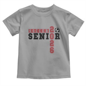 Soccer Senior Class of 2026 Typography Graphic Toddler T Shirt High School Varsity Athlete Graduation Gift
