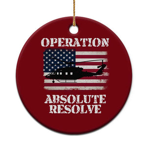 Operation Absolute Resolve Ceramic Ornament US Military Extraction Mission American Flag TS02 1pc Red Print Your Wear