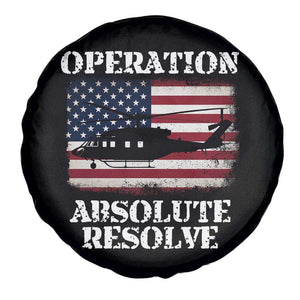 Operation Absolute Resolve Spare Tire Cover US Military Extraction Mission American Flag TS02 Print Your Wear