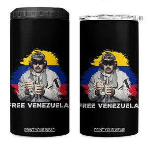Free Venezuela Maduro 4 in 1 Can Cooler Tumbler Political Satire TS02 One Size: 16 oz Black Print Your Wear