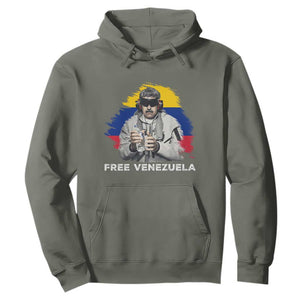 Free Venezuela Maduro Hoodie Political Satire TS02 Military Green Print Your Wear