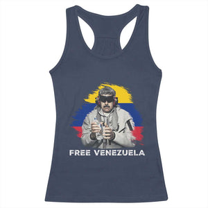 Free Venezuela Maduro Racerback Tank Top Political Satire TS02 Navy Print Your Wear