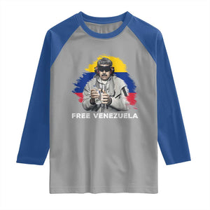 Free Venezuela Maduro Raglan Shirt Political Satire TS02 Sport Gray Royal Print Your Wear