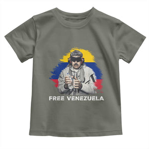 Free Venezuela Maduro Toddler T Shirt Political Satire TS02 Military Green Print Your Wear