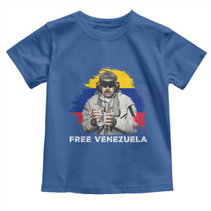 Free Venezuela Maduro Toddler T Shirt Political Satire TS02 Royal Blue Print Your Wear