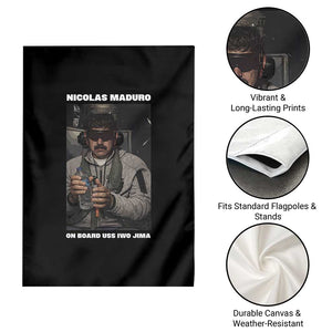 Maduro Captured Meme Garden Flag On Board USS Iwo Jima Political Satire TS02 Print Your Wear