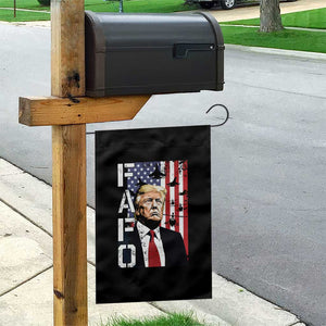 Patriotic Trump American Flag and Fighter Jet Graphic Garden Flag TS02 Print Your Wear