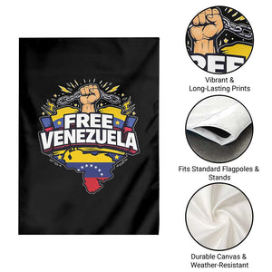 Free Venezuela Raised Fist Garden Flag Libre Venezuelan Flag Map Liberation TS02 Print Your Wear