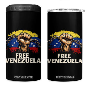 Free Venezuela Flag Chain Breaker 4 in 1 Can Cooler Tumbler Powerful Liberation for Liberation Supporters TS02 One Size: 16 oz Black Print Your Wear