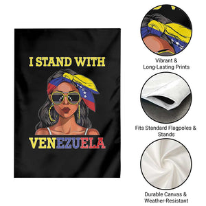 Stand With Venezuela Patriotic Garden Flag Venezuelan Flag Empowering Afro Latina Messy Bun Bandana TS02 Print Your Wear