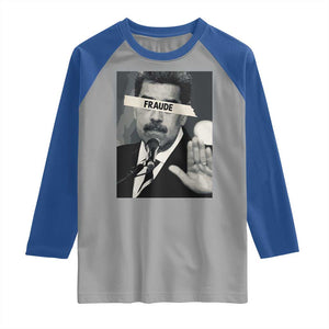 Sarcastic Maduro Fraude Raglan Shirt Corruption Venezuela Political Satire TS02 Sport Gray Royal Print Your Wear