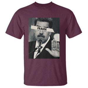 Sarcastic Maduro Fraude T Shirt Corruption Venezuela Political Satire TS02 Maroon Print Your Wear