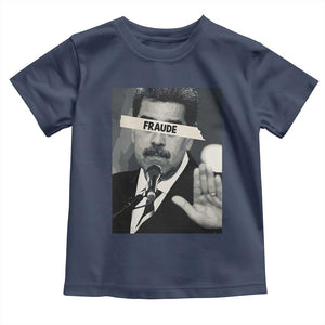Sarcastic Maduro Fraude Toddler T Shirt Corruption Venezuela Political Satire TS02 Navy Print Your Wear