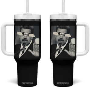 Sarcastic Maduro Fraude Tumbler With Handle Corruption Venezuela Political Satire TS02 One Size: 40 oz Black Print Your Wear