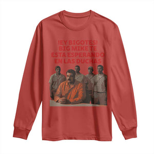 Maduro in Prison Meme Satire Long Sleeve Shirt Spanish Political Politcal Sarcasm TS02 Red Print Your Wear