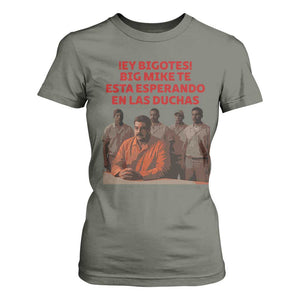 Maduro in Prison Meme Satire T Shirt For Women Spanish Political Politcal Sarcasm TS02 Military Green Print Your Wear
