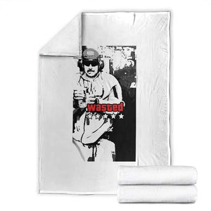 Wasted Maduro Meme Throw Blanket Dictators Downfall Political Satire GTA Style TS02 White Print Your Wear