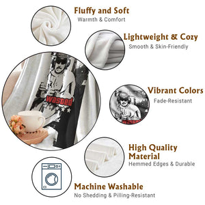 Wasted Maduro Meme Throw Blanket Dictators Downfall Political Satire GTA Style TS02 Print Your Wear