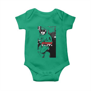 Wasted Maduro Meme Baby Onesie Dictators Downfall Political Satire GTA Style TS02 Irish Green Print Your Wear