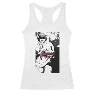 Wasted Maduro Meme Racerback Tank Top Dictators Downfall Political Satire GTA Style TS02 White Print Your Wear