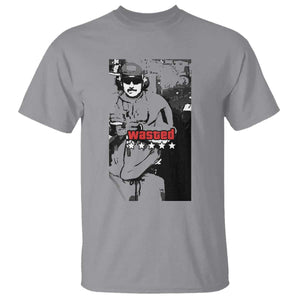Wasted Maduro Meme T Shirt Dictators Downfall Political Satire GTA Style TS02 Sport Gray Print Your Wear