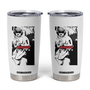 Wasted Maduro Meme Tumbler Cup Dictators Downfall Political Satire GTA Style TS02 White Print Your Wear
