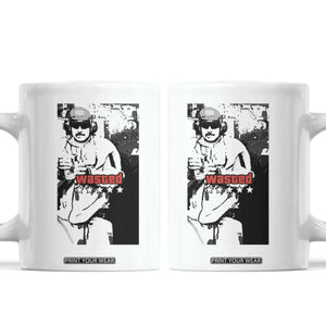 Wasted Maduro Meme Coffee Mug Dictator’s Downfall Political Satire GTA Style TS02 White Print Your Wear